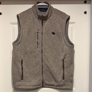 Polo Men's Gray Heather Fleece Vest L